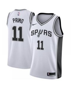Men's San Antonio Spurs #11 Joshua Primo White Association Edition Stitched Jersey