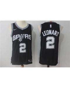 Men's San Antonio Spurs #2 Kawhi Leonard Black Stitched NBA Jersey