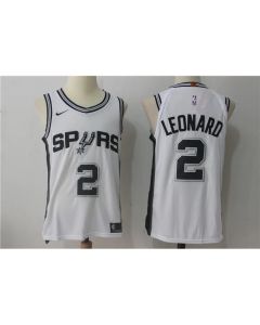 Men's San Antonio Spurs #2 Kawhi Leonard White Stitched NBA Jersey