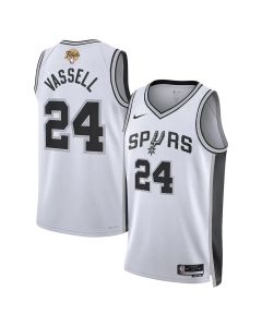 Men's San Antonio Spurs #24 Devin Vassell Nike White 2026 NBA Finals Swingman Association Edition Jersey (White)