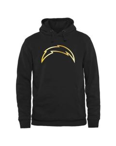 Men's San Diego Chargers Pro Line Black Gold Collection Pullover Hoodie