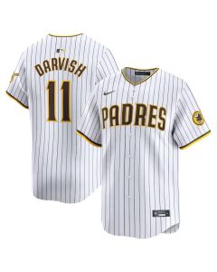 Men's San Diego Padres #11 Yu Darvish White Home Limited Player Jersey