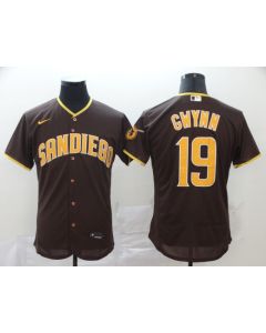 Men's San Diego Padres #19 Tony Gwynn Coffee Flex Base Stitched MLB Jersey
