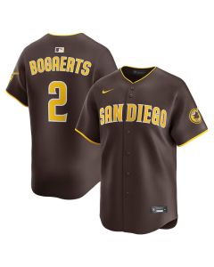 Men's San Diego Padres #2 Xander Bogaerts Brown Alternate Limited Player Jersey