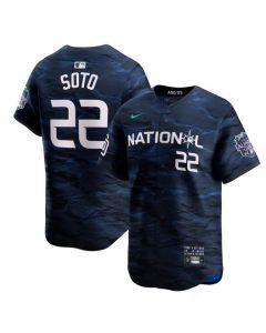 Men's San Diego Padres #22 Juan Soto Royal 2023 All-star Cool Base Stitched Baseball Jersey