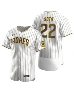 Men's San Diego Padres #22 Juan Soto White Flex Base Stitched Baseball Jersey