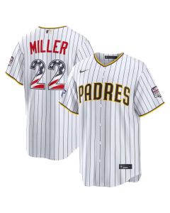 Men's San Diego Padres #22 Mason Miller White 2026 All-Star Edition Stars & Stripes Stadium Jersey