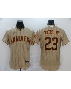 Men's San Diego Padres #23 Fernando Tatis Jr. 2020 Tan Brown Flex Base Stitched MLB Jersey