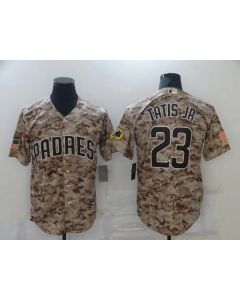 Men's San Diego Padres #23 Fernando Tatis Jr. 2021 Camo Cool Base Stitched Baseball Jersey