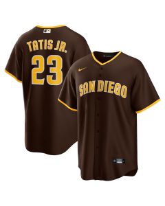 Men's San Diego Padres #23 Fernando Tatis Jr. Brown Alternate Replica Player Jersey