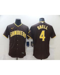 Men's San Diego Padres #4 Blake Snell 2020 Brown Flex Base Stitched MLB Jersey