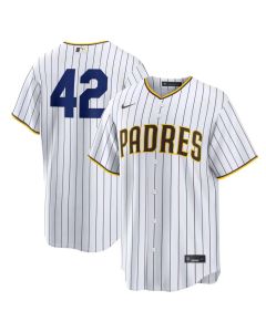 Men's San Diego Padres #42 Jackie Robinson Nike White Home 2026 Jackie Robinson Day Replica Jersey (White)