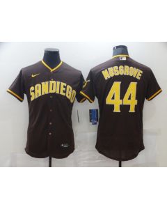 Men's San Diego Padres #44 Joe Musgrove 2020 Brown Flex Base Stitched MLB Jersey