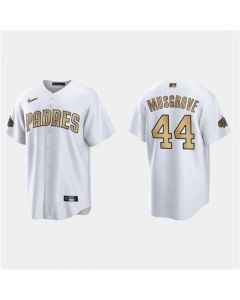 Men's San Diego Padres #44 Joe Musgrove 2022 All-Star White Cool Base Stitched Baseball Jersey (White)