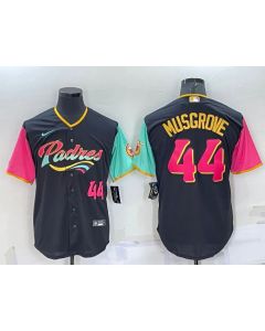 Men's San Diego Padres #44 Joe Musgrove 2022 Black City Connect Cool Base Stitched Jersey (Black)