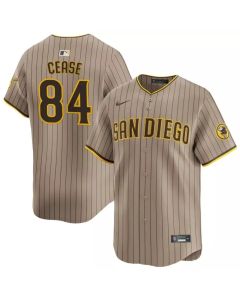 Men's San Diego Padres #84 Dylan Cease Tan Home Replica Jersey