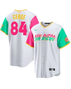 Men's San Diego Padres #84 Dylan Cease White Home Replica Jersey (Style 2)