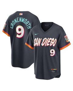 Men's San Diego Padres #9 Jake Cronenworth Obsidian 2026 City Connect Stadium Jersey