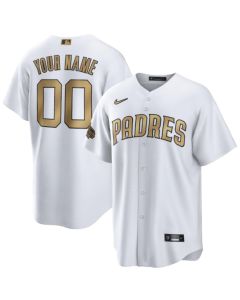 Men's San Diego Padres ACTIVE Player Custom 2022 All-Star White Cool Base Stitched Baseball Jersey