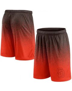 Men's San Diego Padres Black/Orange Ombre Shorts
