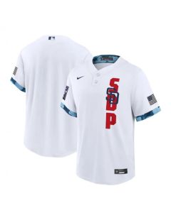 Men's San Diego Padres Blank 2021 White All-Star Cool Base Stitched MLB Jersey