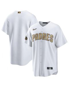 Men's San Diego Padres Blank 2022 All-Star White Cool Base Stitched Baseball Jersey