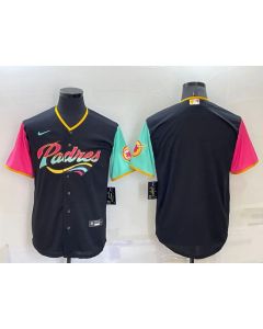 Men's San Diego Padres Blank 2022 Black City Connect Cool Base Stitched Jersey