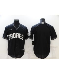 Men's San Diego Padres Blank Black Cool Base Stitched Baseball Jersey (Style 2)