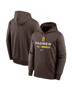 Men's San Diego Padres Brown 2022 Performance Pullover Hoodie