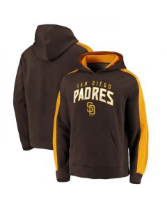 Men's San Diego Padres Brown Game Time Arch Pullover Hoodie Pullover Hoodie