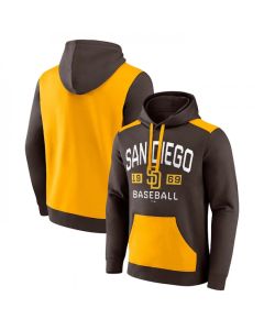 Men's San Diego Padres Brown/Gold Chip in Pullover Hoodie