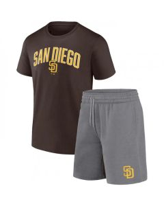 Men's San Diego Padres Brown/Heather Gray Arch T-Shirt & Shorts Combo Set