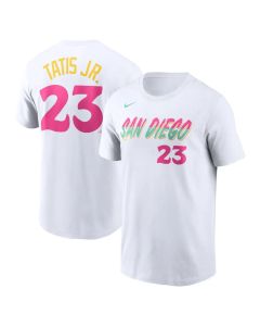 Men's San Diego Padres Fernando #23 Tatis Jr. White City Connect Name & Number T-Shirt