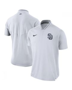 Men's San Diego Padres White Authentic Collection Elite Performance Polo