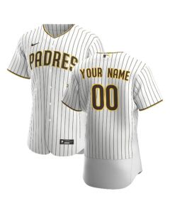 Men's San Diego Padres White Customized Stitched MLB Jersey