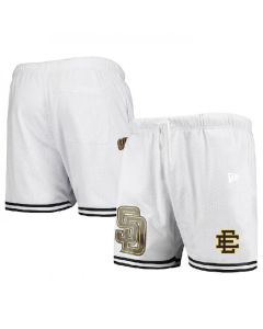 Men's San Diego Padres White Mesh Shorts 001