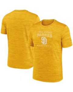 Men's San Diego Padres Yellow Velocity Practice Performance T-Shirt
