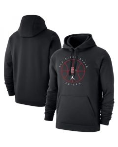 Men's San Diego State Aztecs Black Basketball Icon Club Fleece Pullover Hoodie