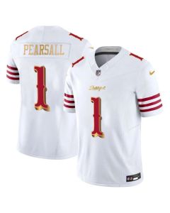 Men's San Francisco 49ers #1 Ricky Pearsall White Rivalries Collection F.U.S.E. Vapor Limited Stitched Jersey (White)