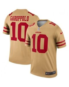 Men's San Francisco 49ers #10 Jimmy Garoppolo Gold Inverted Legend Jersey