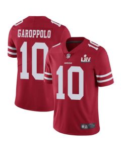 Men's San Francisco 49ers #10 Jimmy Garoppolo Red Super Bowl LIV Vapor Untouchable Limited Stitched NFL Jersey