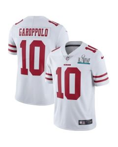 Men's San Francisco 49ers #10 Jimmy Garoppolo White Super Bowl LIV Vapor Untouchable Limited Stitched NFL Jersey