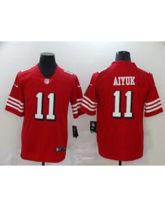 Men's San Francisco 49ers #11 Brandon Aiyuk New Red Vapor Untouchable Limited Stitched Jersey