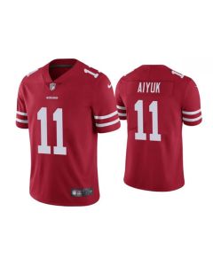 Men's San Francisco 49ers #11 Brandon Aiyuk Red Vapor Untouchable Limited Stitched Jersey