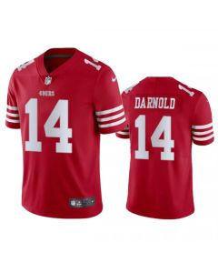 Men's San Francisco 49ers #14 Sam Darnold Red Vapor Untouchable Limited Stitched Football Jersey