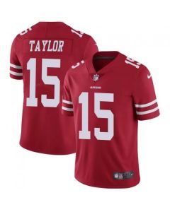 Men's San Francisco 49ers #15 Trent Taylor Red Vapor Untouchable Limited Stitched NFL Jersey