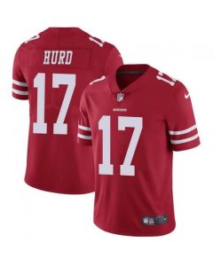 Men's San Francisco 49ers #17 Jalen Hurd Red Vapor Untouchable Limited Stitched NFL Jersey