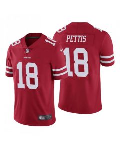 Men's San Francisco 49ers #18 Dante Pettis Red Vapor Untouchable Limited Stitched NFL Jersey