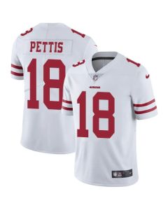 Men's San Francisco 49ers #18 Dante Pettis White Vapor Untouchable Limited Stitched NFL Jersey