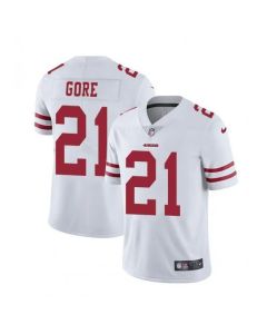 Men's San Francisco 49ers #21 Frank Gore White Vapor Untouchable Limited Stitched Jersey